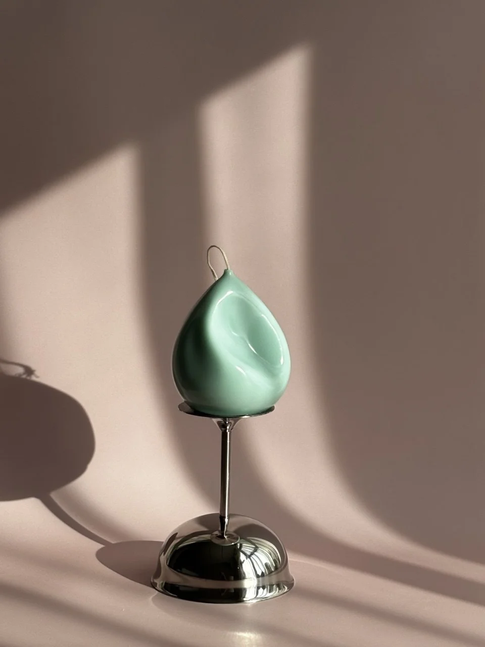 Świeca w kształcie balonu  niebieski  320gr