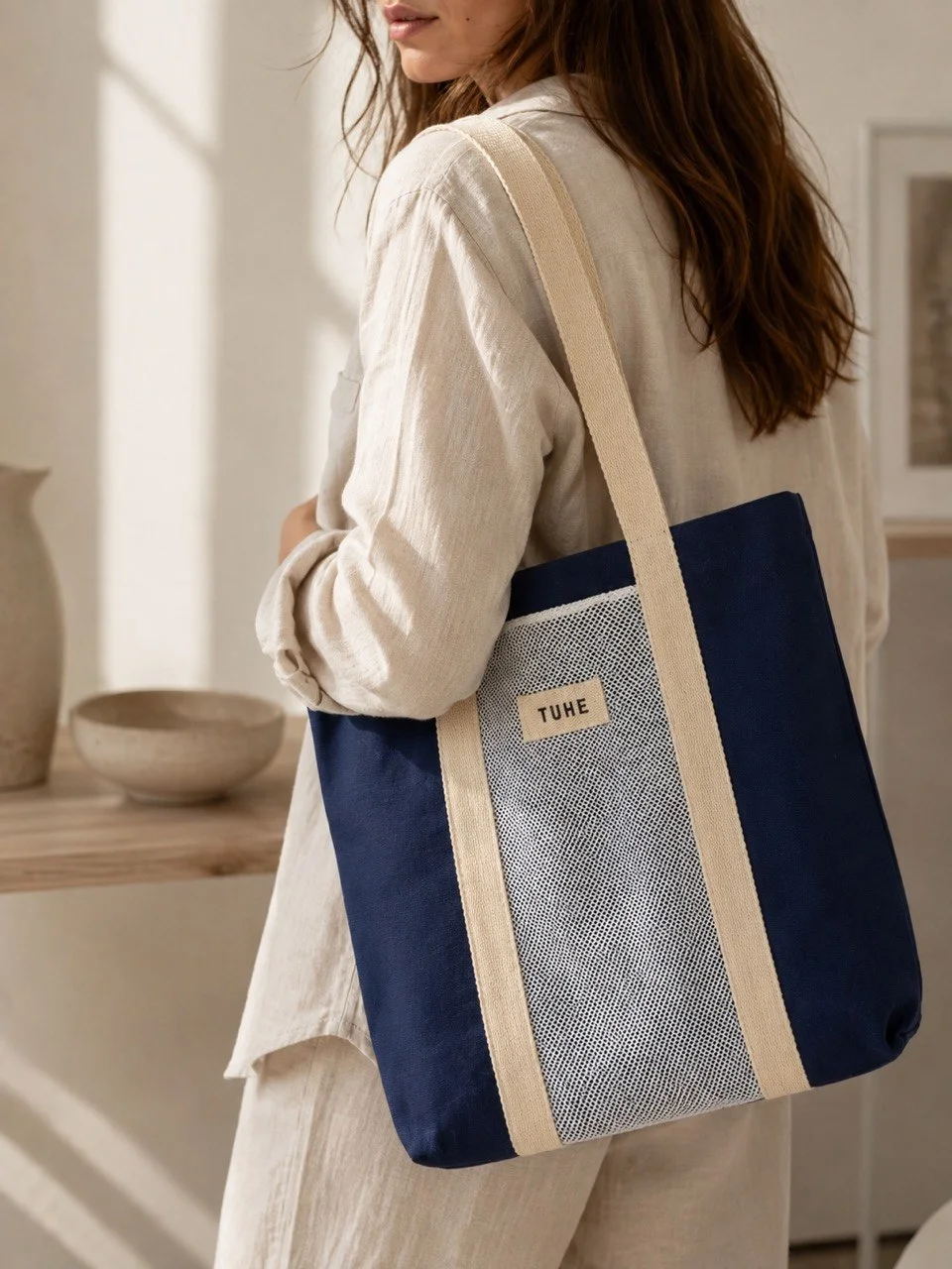 Torba Shopper Niebieska