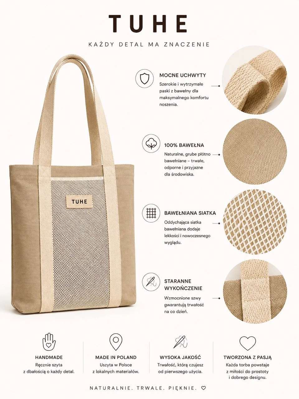 Torba Shopper Niebieska